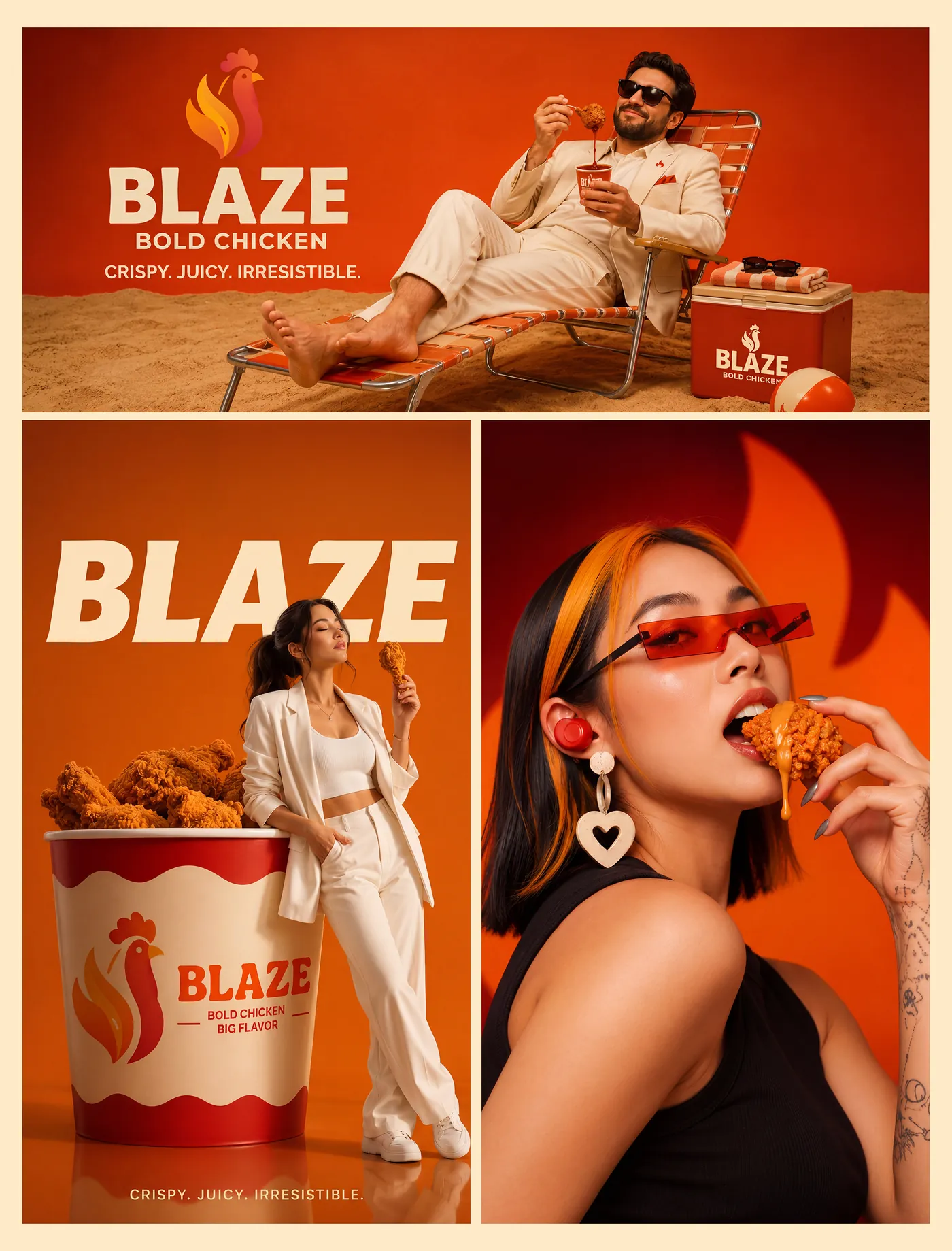 Blaze Burger kampanya afişi