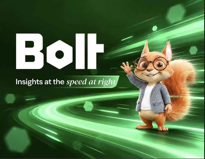 Bolt Insight kapak görseli, marka maskotu