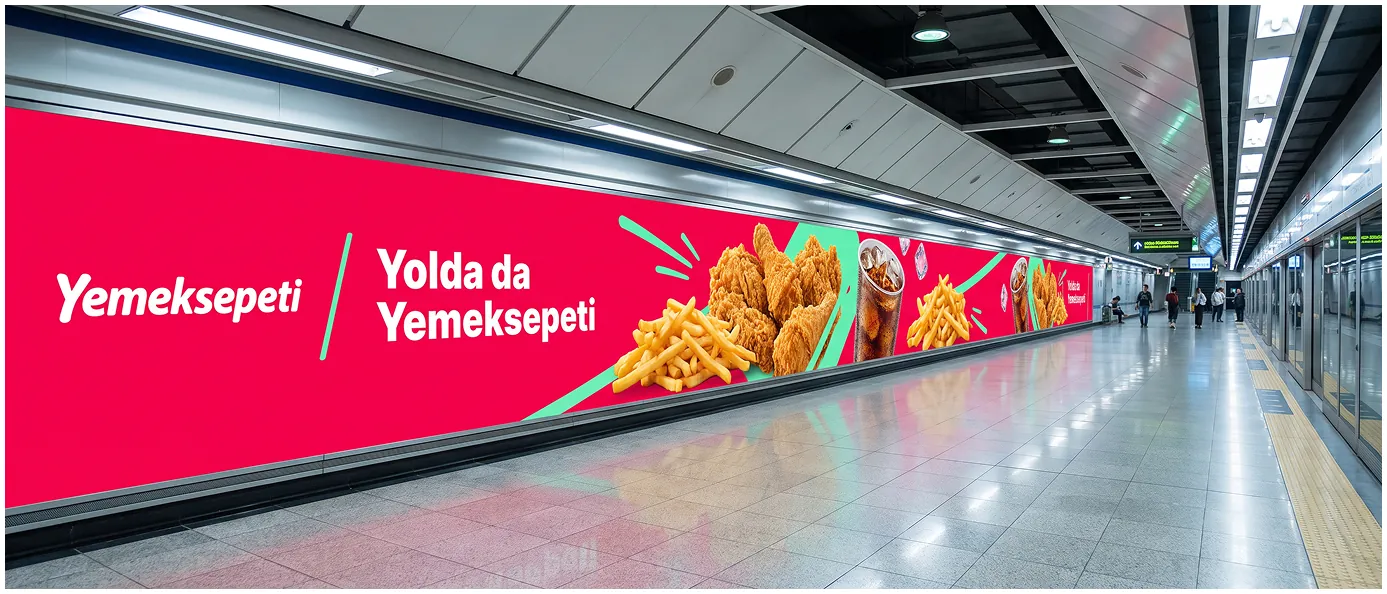 Yemeksepeti metro reklamı