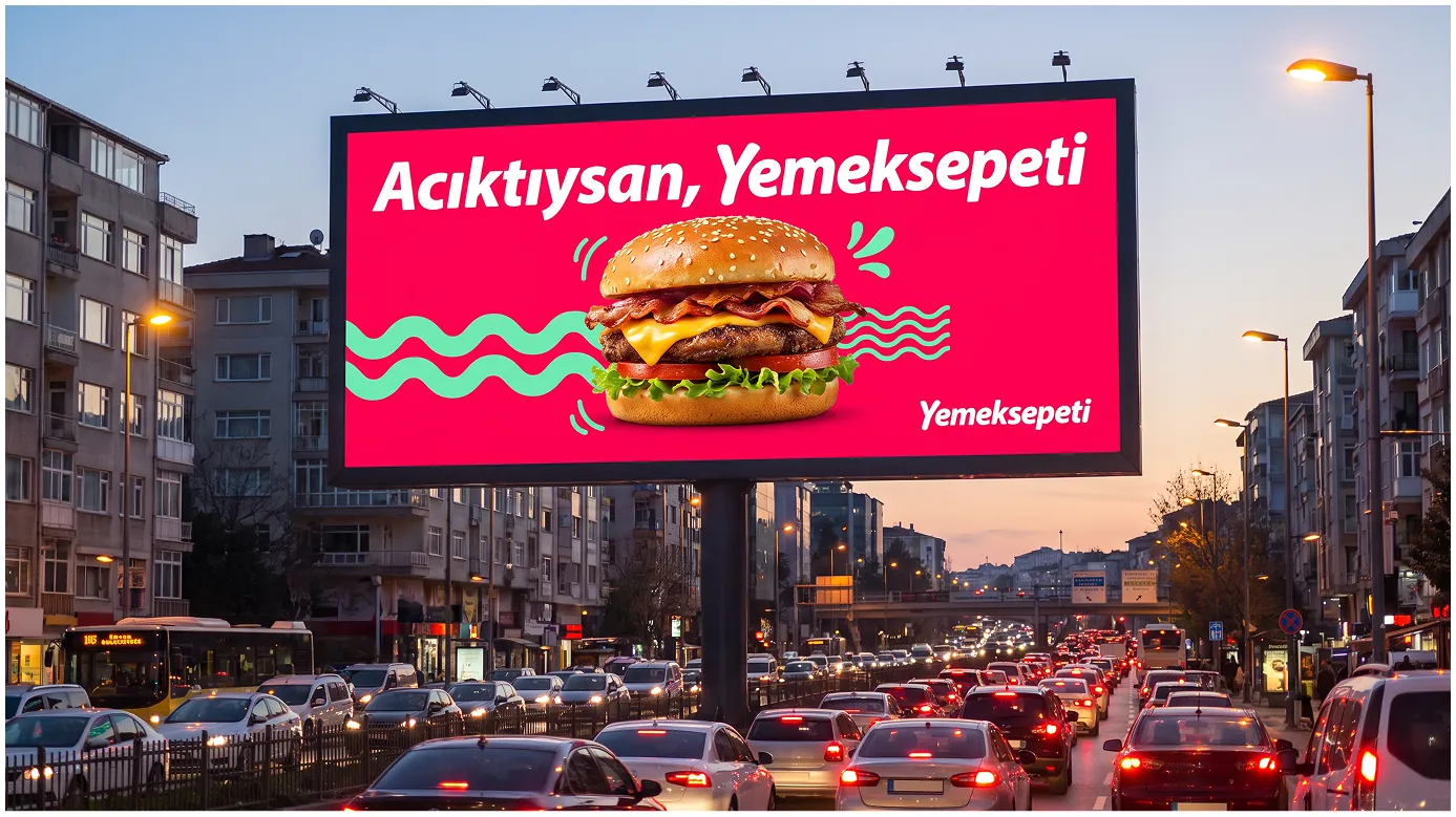 Yemeksepeti billboard